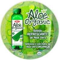 Diseño gráfico del adhesivo para cristal aloe Organic OKF